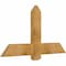 Ekena Millwork Eugene Rough Sawn Timber Gable Bracket, Western Red Cedar, 48"W x 26"H x 2"D x 6"F, 13/12 Pitch GBW048X26X0206EUG00RWR - alternate 4